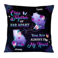 Personalized Close Together Or Far Apart Long Distance Pillow AG163 32O53 thumb 1