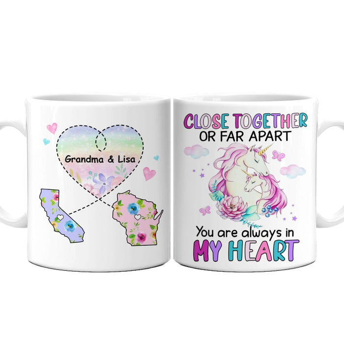 Personalized Long Distance Unicorn Mug AG165 23O53 1