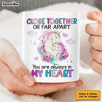 Personalized Long Distance Unicorn Mug AG165 23O53 thumb 1