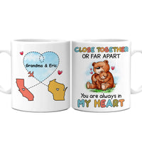 Personalized Long Distance Bear Mug AG164 23O53 thumb 1