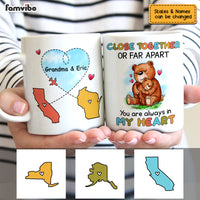 Personalized Long Distance Bear Mug AG164 23O53 thumb 1