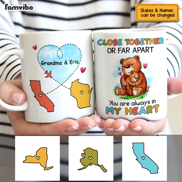 Personalized Long Distance Bear Mug AG164 23O53 1