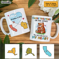 Personalized Long Distance Bear Mug AG164 23O53 thumb 1
