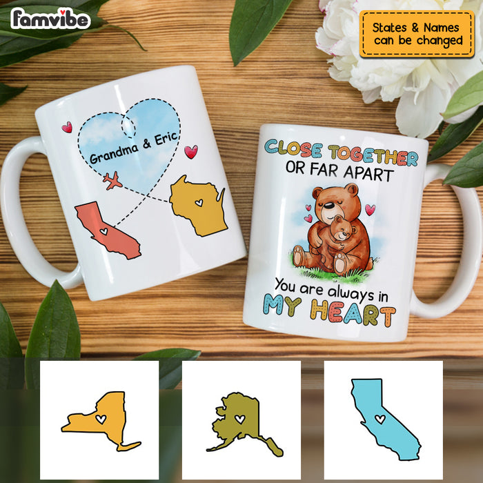 Personalized Long Distance Bear Mug AG164 23O53 1
