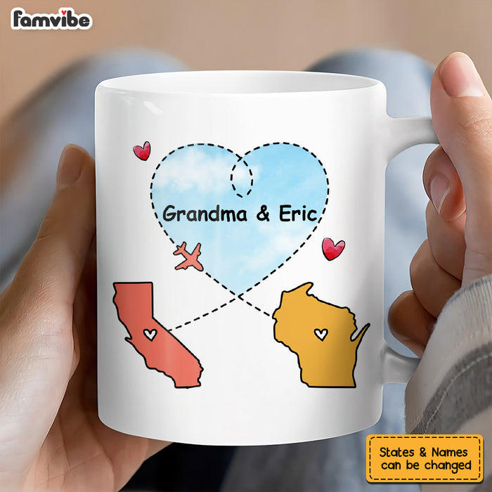 Personalized Long Distance Bear Mug AG164 23O53 1