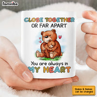 Personalized Long Distance Bear Mug AG164 23O53 thumb 1