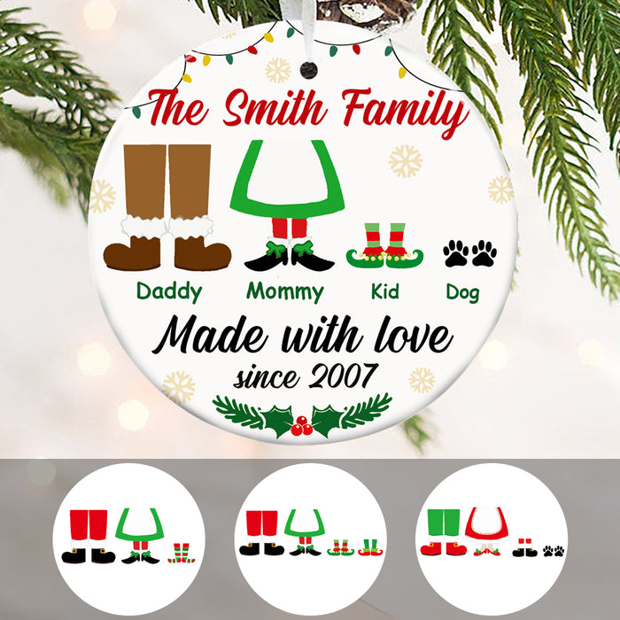 Personalized Family Christmas Ornament OB83 85O34 1
