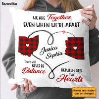 Personalized Long Distance Never Apart Pillow AG165 30O31 thumb 1