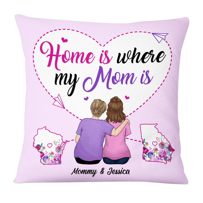 Personalized Long Distance Mom Home Pillow AG164 30O53 1