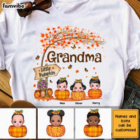 Personalized Grandma's Little Pumpkin Season T Shirt AG171 58O28 thumb 1