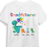 Personalized Grandmasaurus Colorful Flower T Shirt AG187 58O53 thumb 1