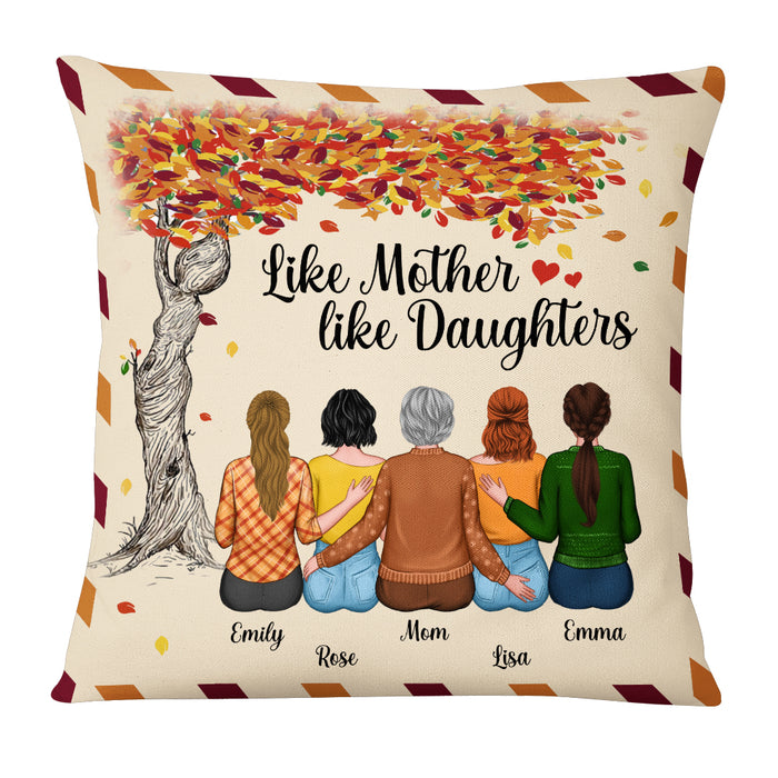 Personalized Fall Like Mom Like Daughter Pillow AG174 30O53 1