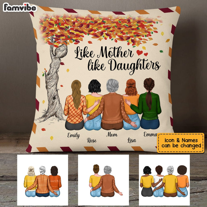 Personalized Fall Like Mom Like Daughter Pillow AG174 30O53 1