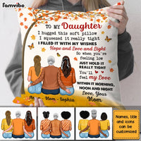 Personalized Fall Daughter Hug This Tree Pillow AG174 30O28 thumb 1
