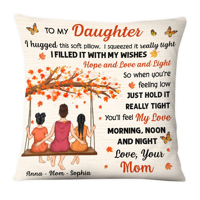 Personalized Daughter Hug This Fall Pillow AG172 23O28 1