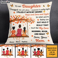 Personalized Daughter Hug This Fall Pillow AG172 23O28 thumb 1