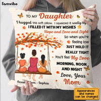 Personalized Daughter Hug This Fall Pillow AG172 23O28 thumb 1
