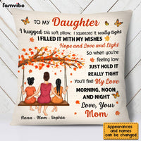 Personalized Daughter Hug This Fall Pillow AG172 23O28 thumb 1