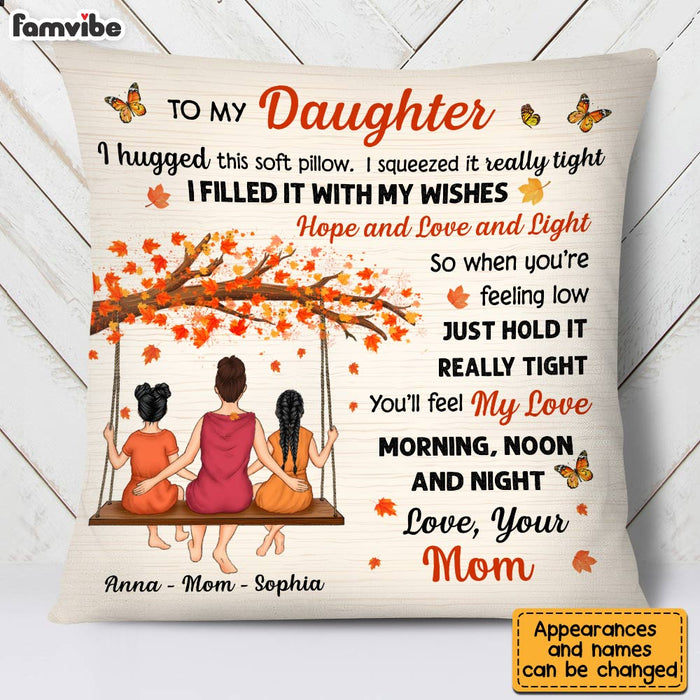 Personalized Daughter Hug This Fall Pillow AG172 23O28 1