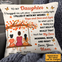 Personalized Daughter Hug This Fall Pillow AG172 23O28 thumb 1