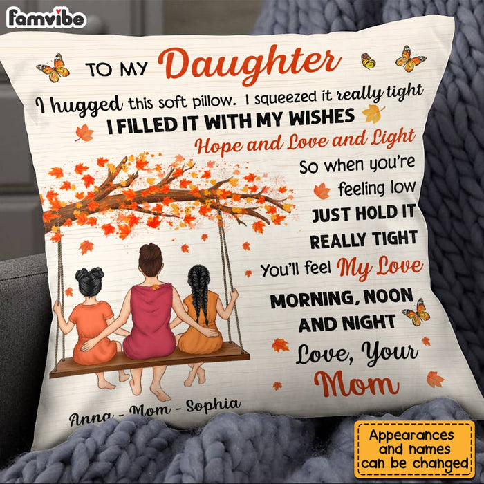 Personalized Daughter Hug This Fall Pillow AG172 23O28 1