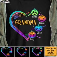 Personalized Grandma Heart Pumpkin Halloween T Shirt AG174 58O34 thumb 1