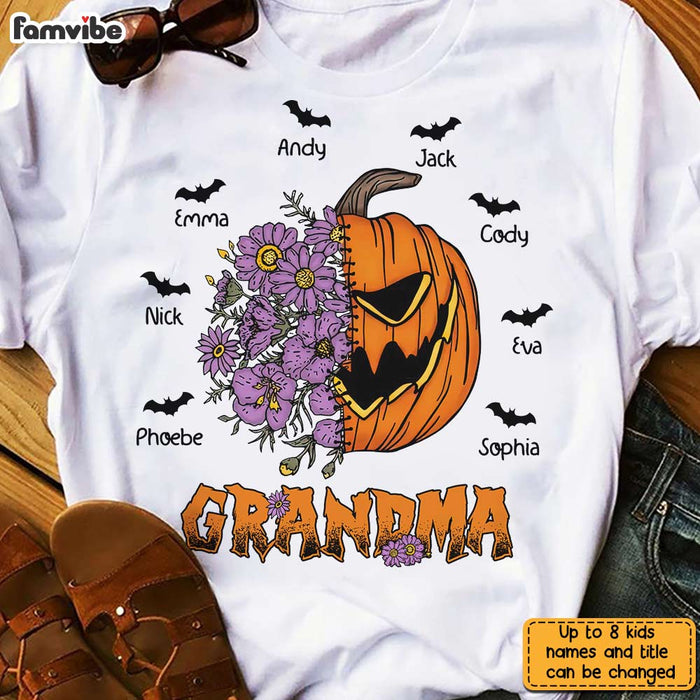 Personalized Halloween Grandma T Shirt AG171 30O31 1