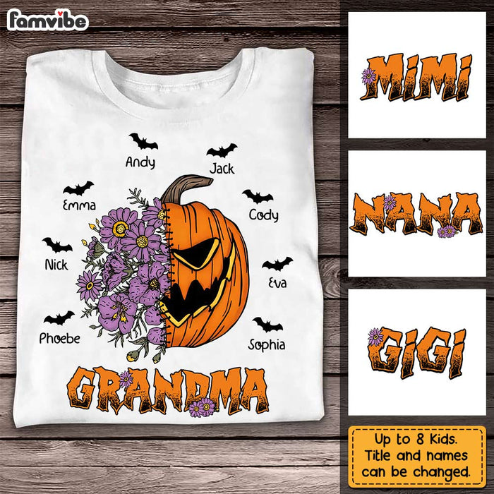 Personalized Halloween Grandma T Shirt AG171 30O31 1