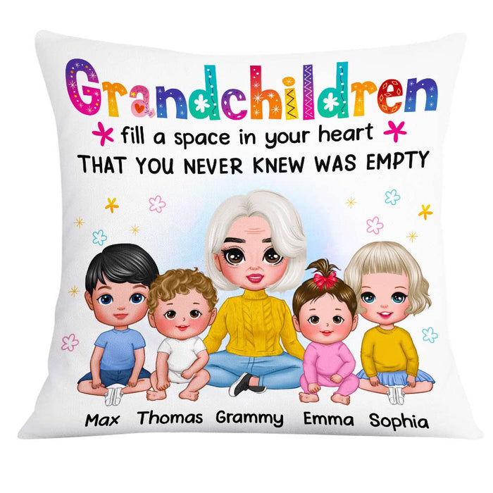 Personalized Grandma Colorful Flower Pillow AG172 30O31 1