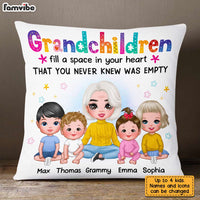 Personalized Grandma Colorful Flower Pillow AG172 30O31 thumb 1