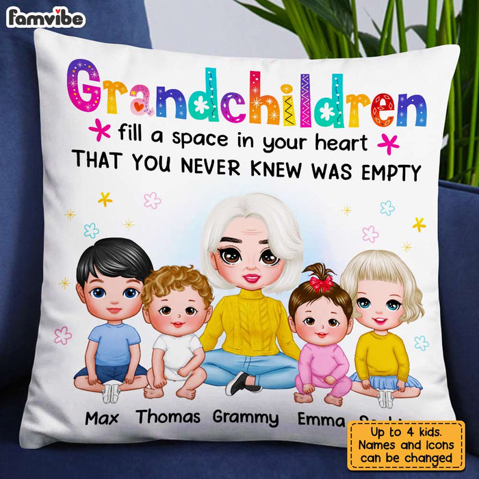 Personalized Grandma Colorful Flower Pillow AG172 30O31 1