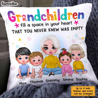 Personalized Grandma Colorful Flower Pillow AG172 30O31 thumb 1