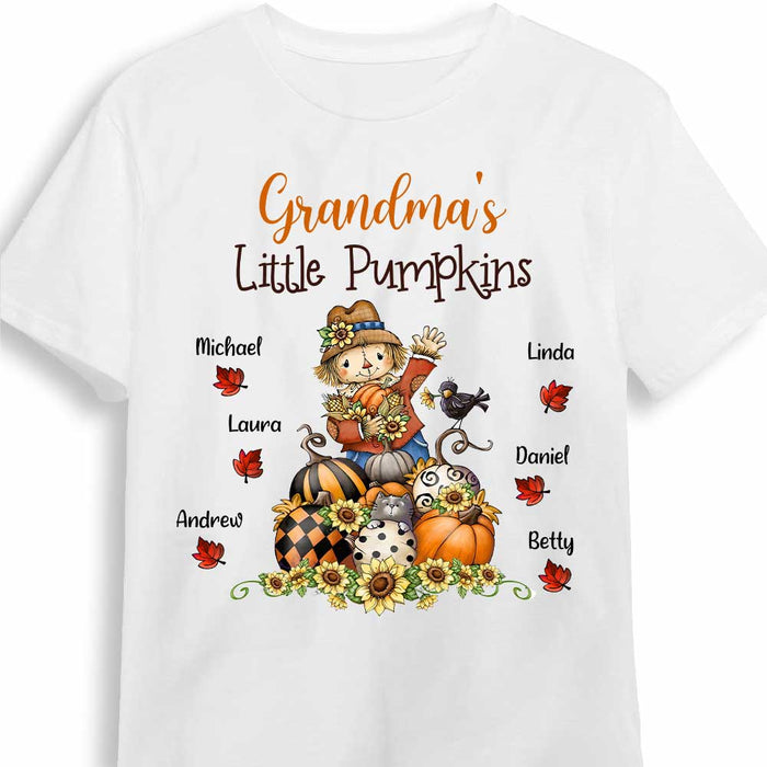 Personalized Grandma Fall Pumpkin T Shirt AG171 32O34 1
