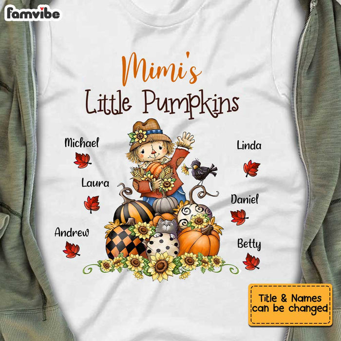 Personalized Grandma Fall Pumpkin T Shirt AG171 32O34 1