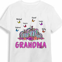 Personalized Grandma Fall Pumpkin T Shirt AG172 32O34 thumb 1
