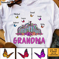 Personalized Grandma Fall Pumpkin T Shirt AG172 32O34 thumb 1