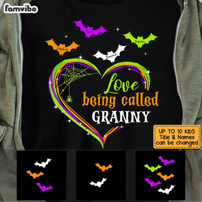 Personalized Love Being Called Grandma Halloween T Shirt AG173 32O53 1