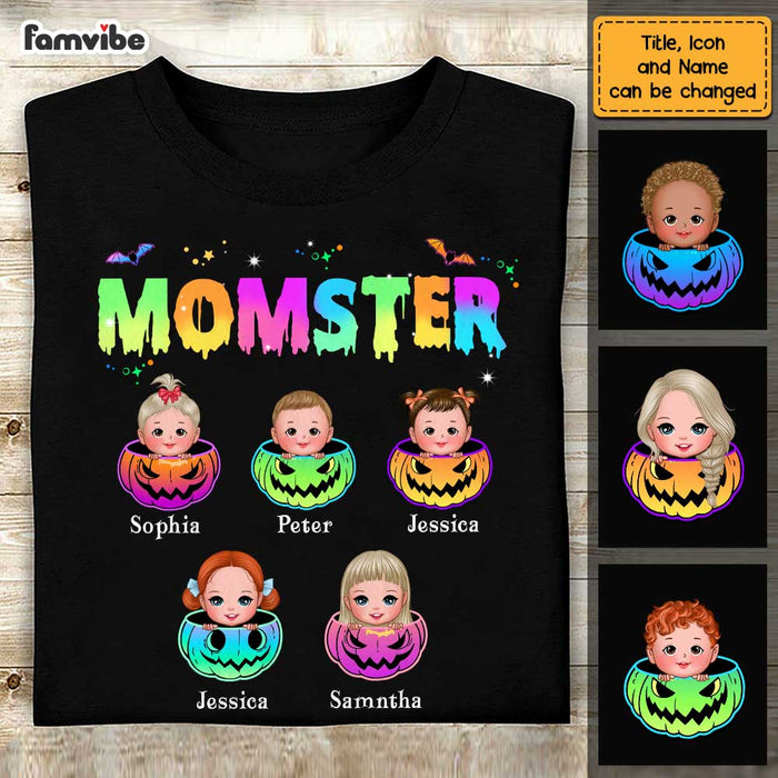 Personalized Momster Mom Halloween T Shirt AG181 58O47 1