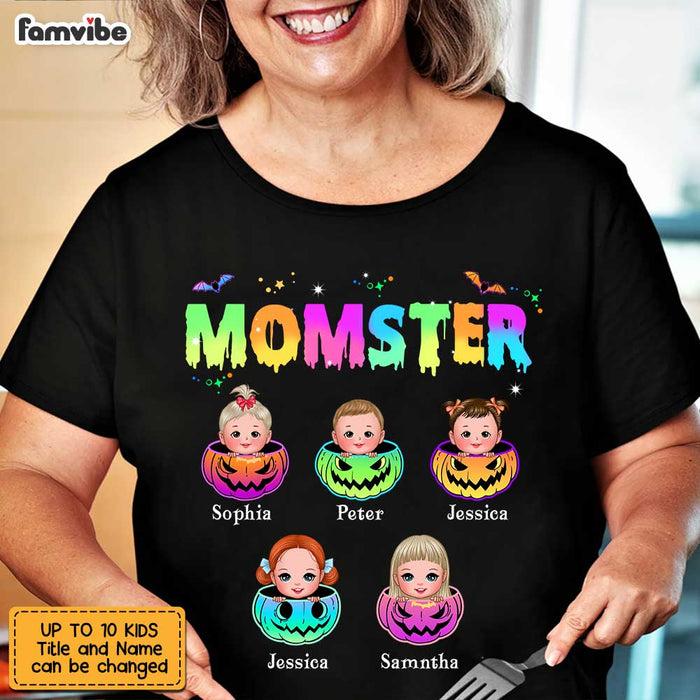 Personalized Momster Mom Halloween T Shirt AG181 58O47 1