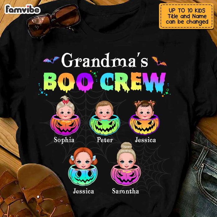 Personalized Grandma's Boo Crew Family Halloween Pumpkin T Shirt AG182 58O47 1