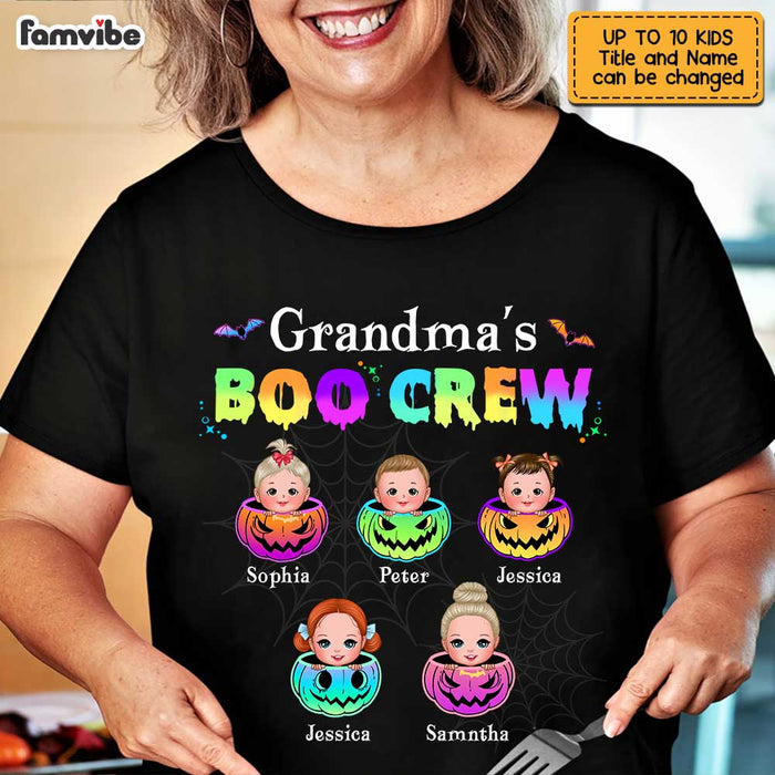 Personalized Grandma's Boo Crew Family Halloween Pumpkin T Shirt AG182 58O47 1
