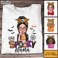 Personalized Halloween Spooky Mom T Shirt AG175 30O53 thumb 1