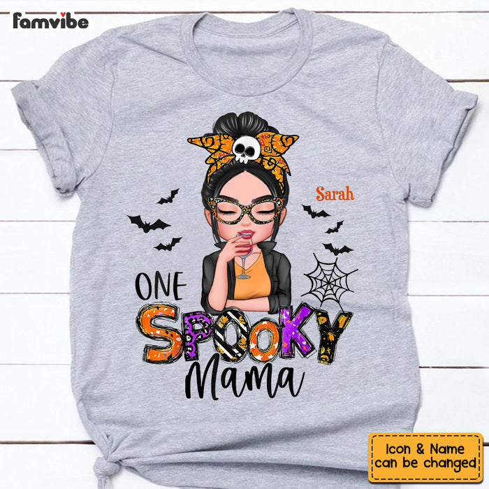 Personalized Halloween Spooky Mom T Shirt AG175 30O53 1