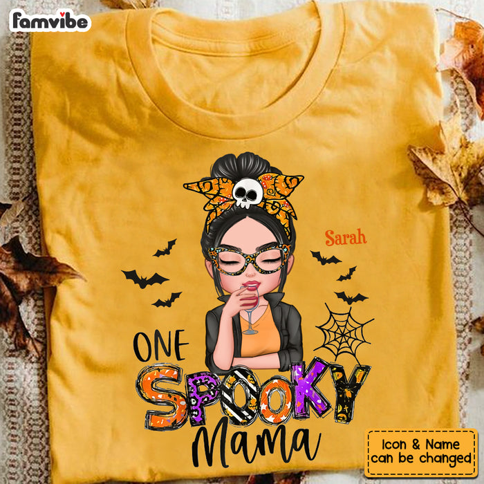 Personalized Halloween Spooky Mom T Shirt AG175 30O53 1