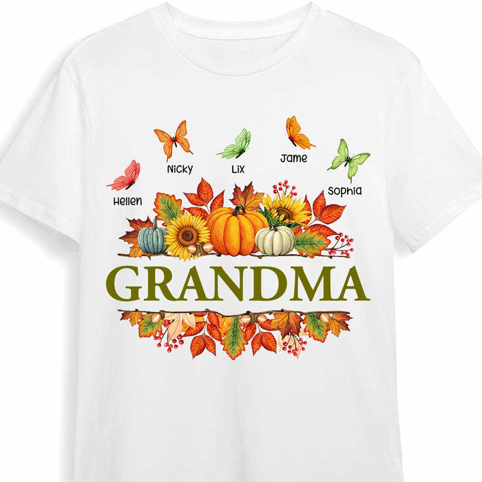 Personalized Fall Grandma T Shirt AG181 23O47 1