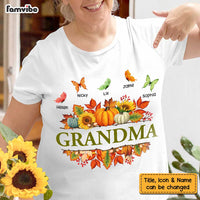 Personalized Fall Grandma T Shirt AG181 23O47 thumb 1