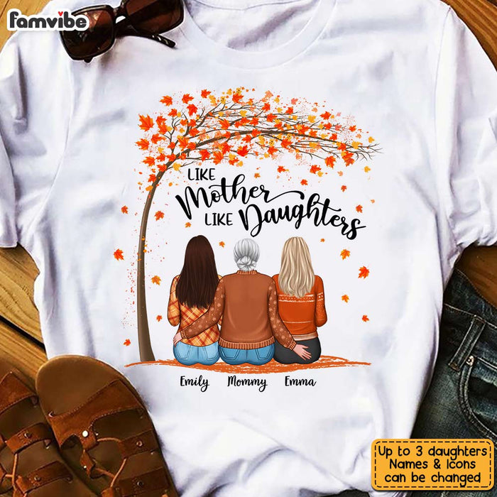 Personalized Mom Daughter Wonderful Time Of The Year Fall T Shirt AG181 32O31 1