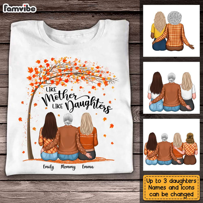 Personalized Mom Daughter Wonderful Time Of The Year Fall T Shirt AG181 32O31 1