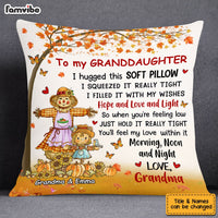 Personalized Granddaughter I Hug This Pillow Pumpkin Fall Season AG184 58O53 thumb 1