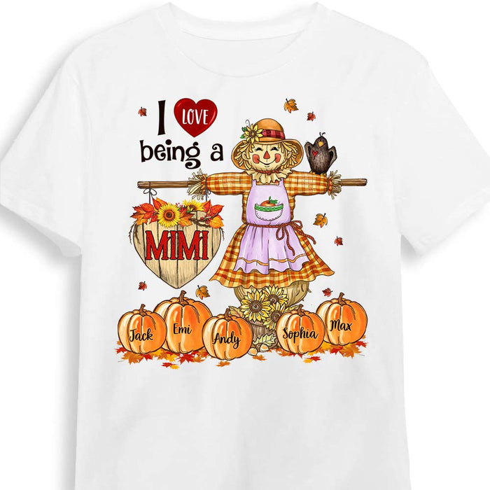 Personalized Fall Pumpkins Season Grandma T Shirt AG181 30O31 1